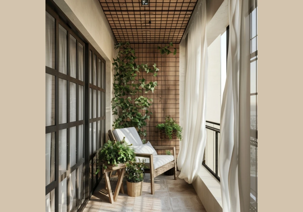Wooden Frame Plant Wall