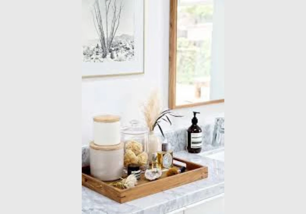 Wooden Tray Styling for Organized Elegance