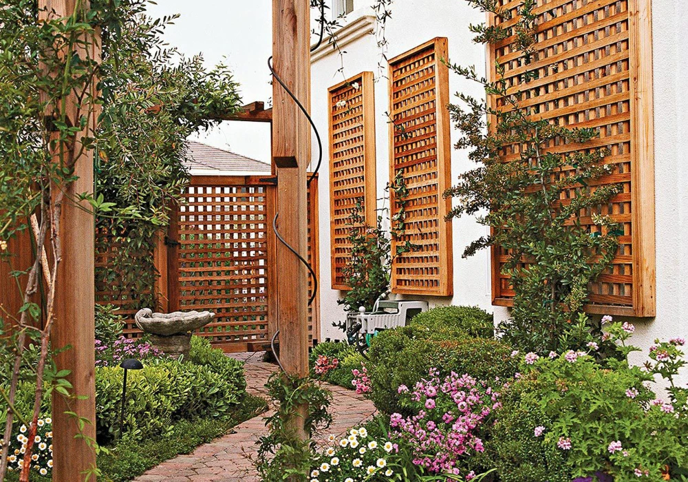Wooden Trellis Designs for a Natural Outdoor Look