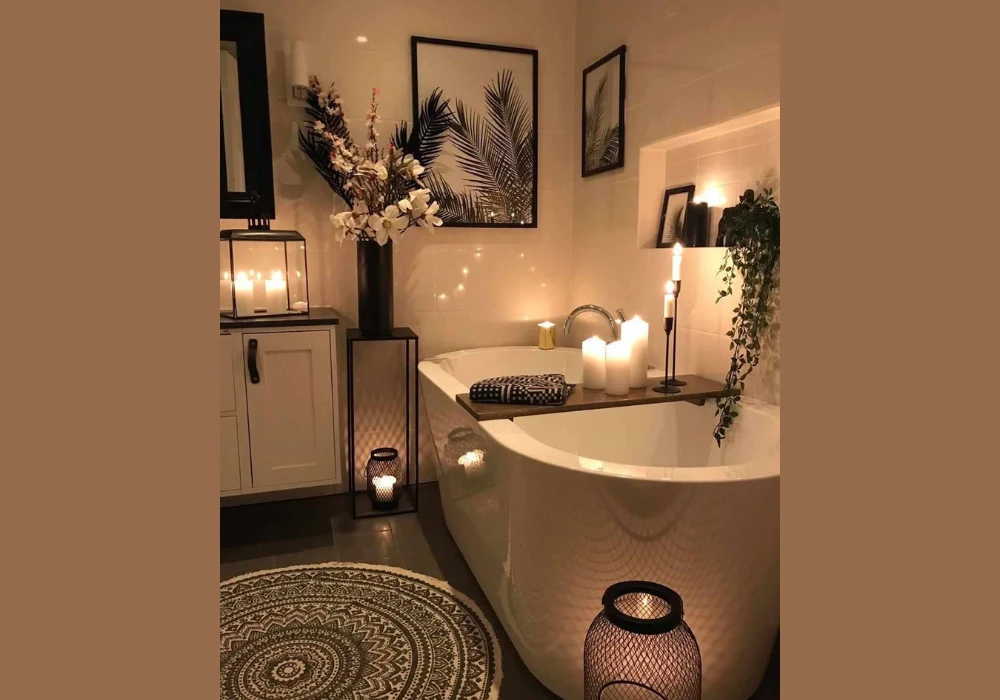 Zen-Inspired Bathroom Layout