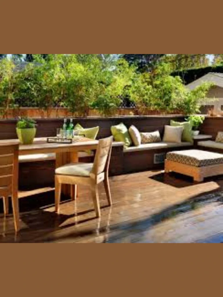 integrated built-in seating benches