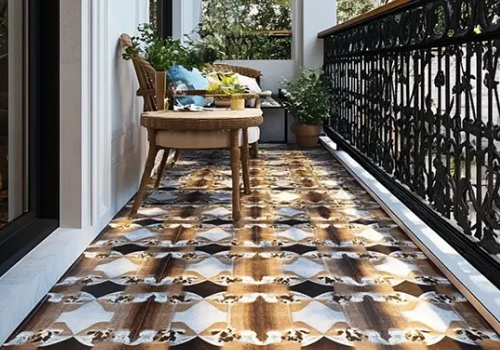 outdoor vinyl flooring ideas for budget balcony upgrade