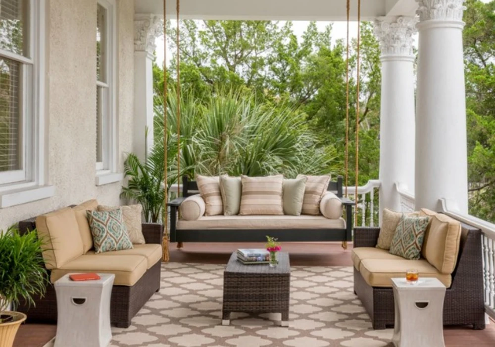 porch swing ideas for relaxing space