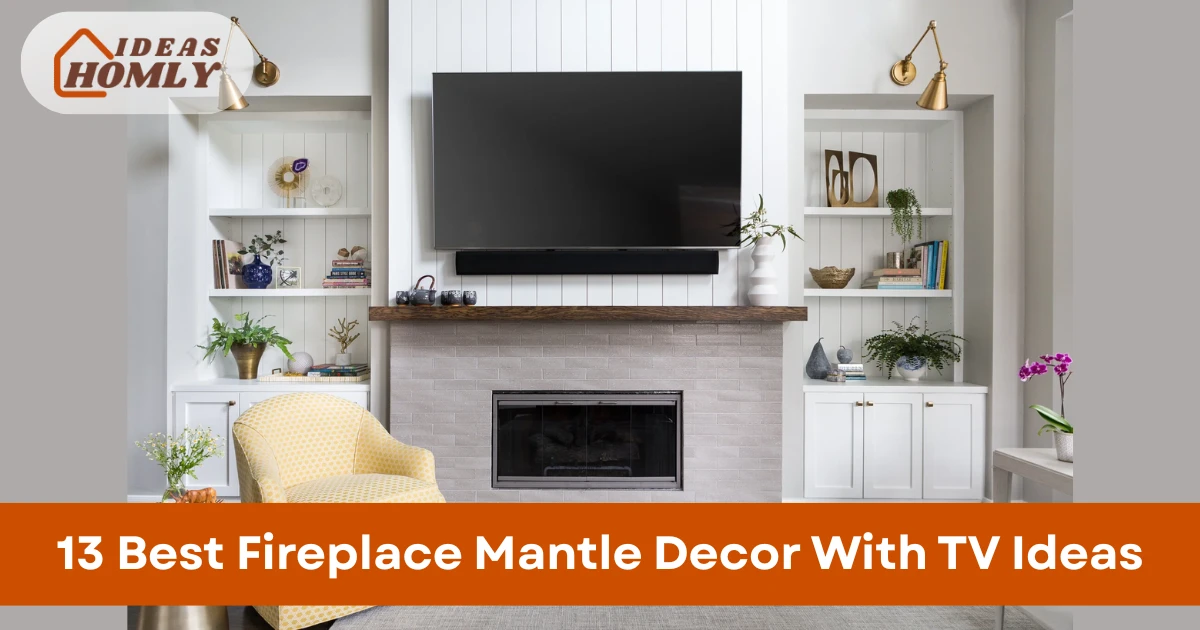 Fireplace Mantle Decor With TV Ideas