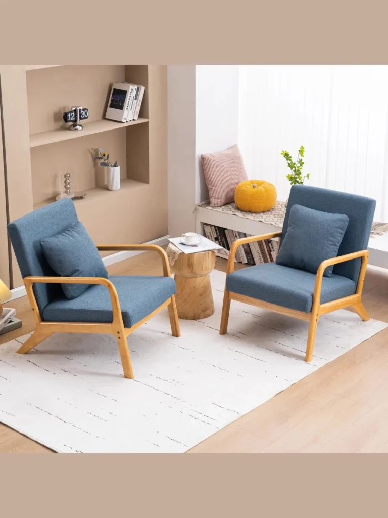 2-Piece Mid-Century Accent Chair Sets