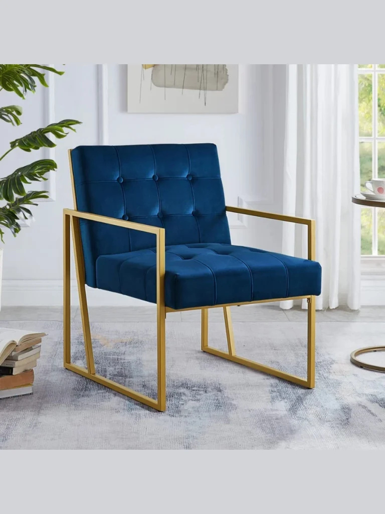 Accent Armchairs With Bold Geometric Silhouettes