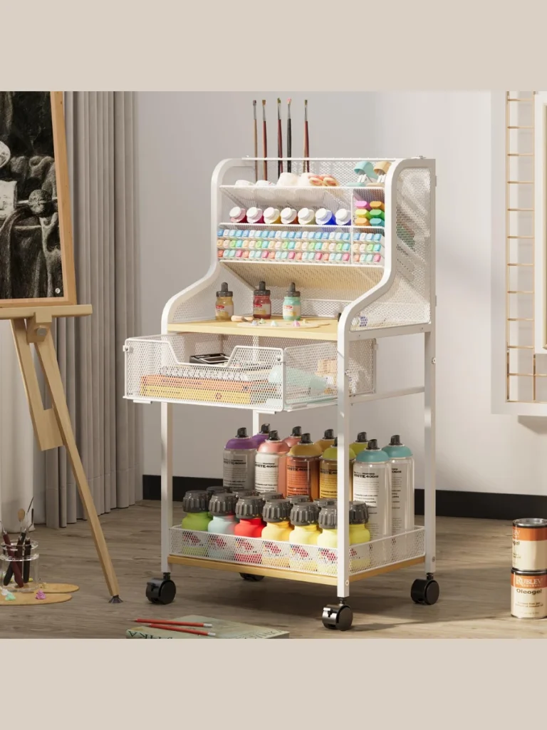 Acrylic Rolling Carts For Art And Hobby Supplies