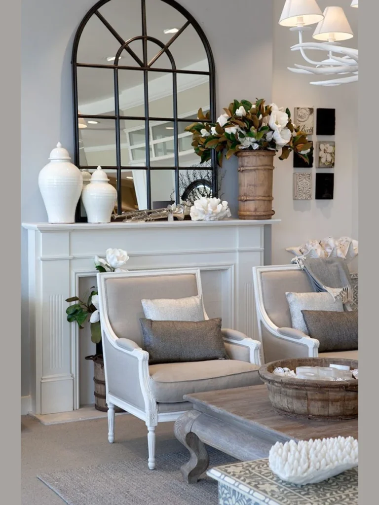 Add a Large Arched Decorative Mirror