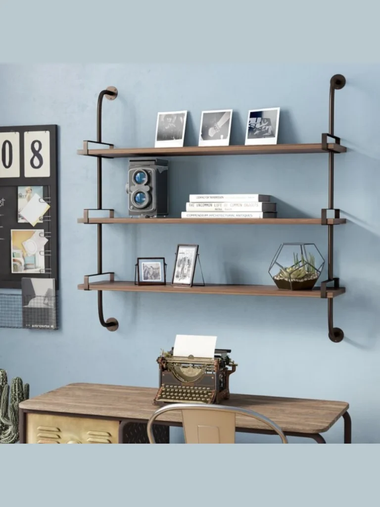 Adding Industrial Character with Pipe Shelves