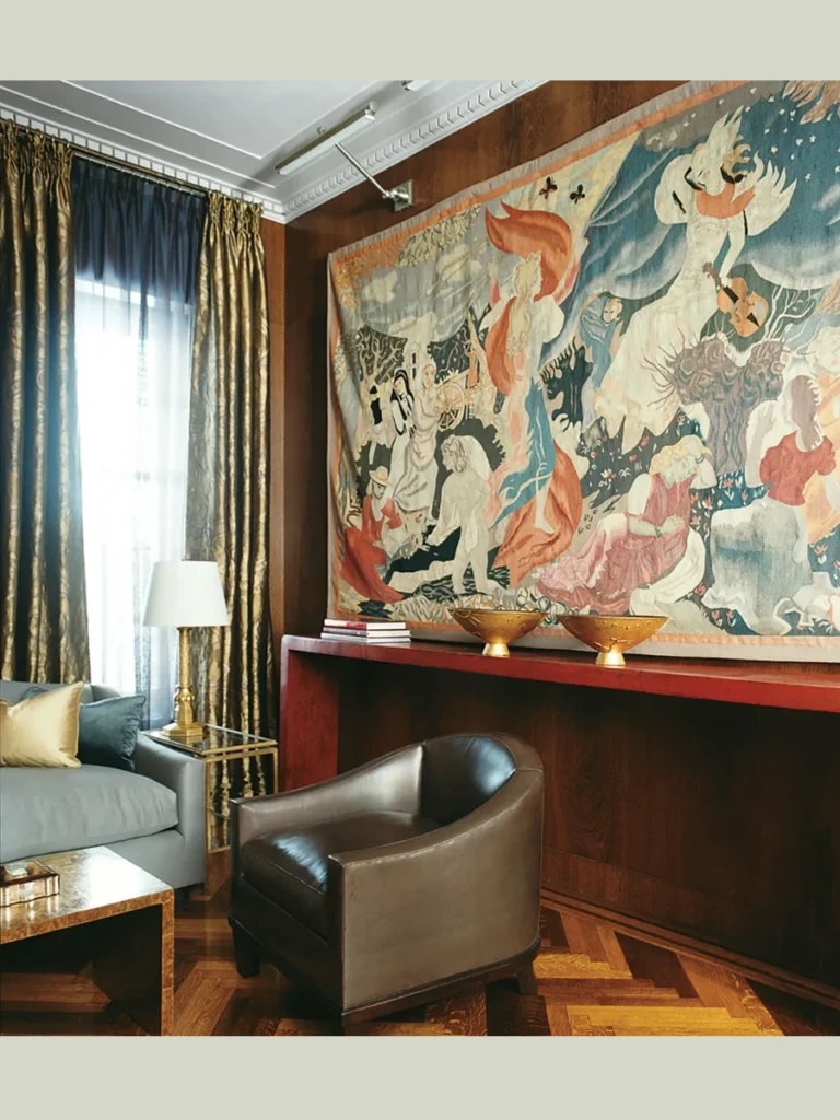 Adding Texture with Large Textile Tapestries