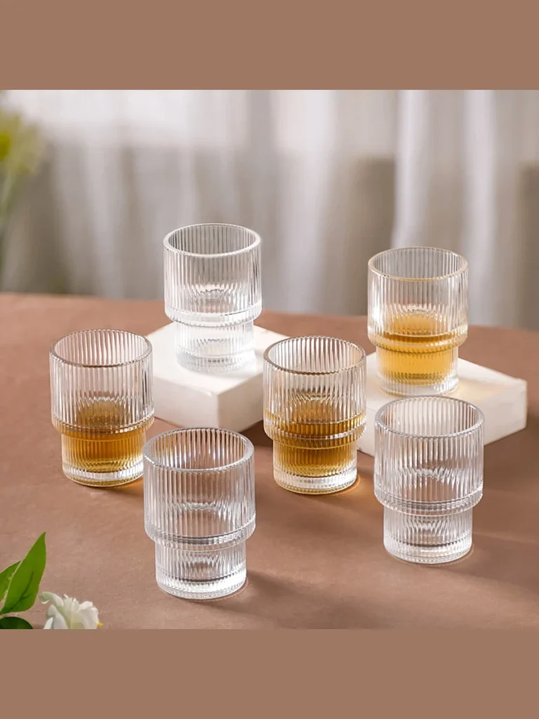 Adding Texture with Ribbed Glassware Sets