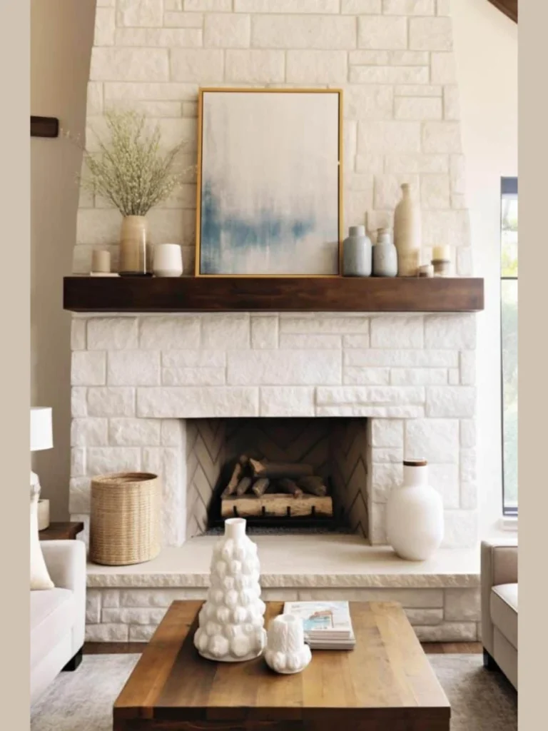 All-White Scandi Style for a Bright Minimalist Hearth
