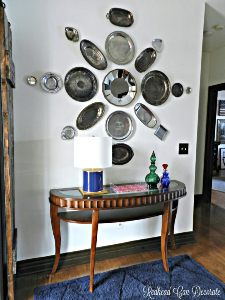 Antiqued Silver Nickel Butler Plates