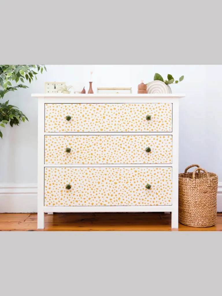 Applying Peel And Stick Wallpaper To Drawer Fronts