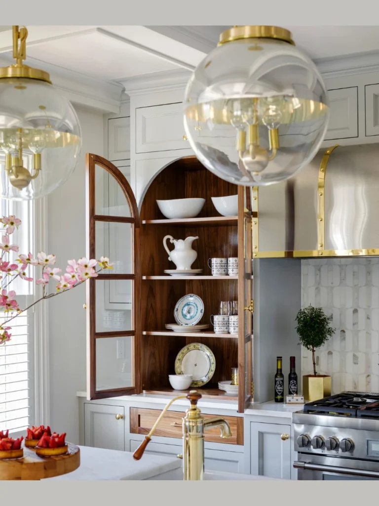 Arched Glass Doors For Upper Cabinets