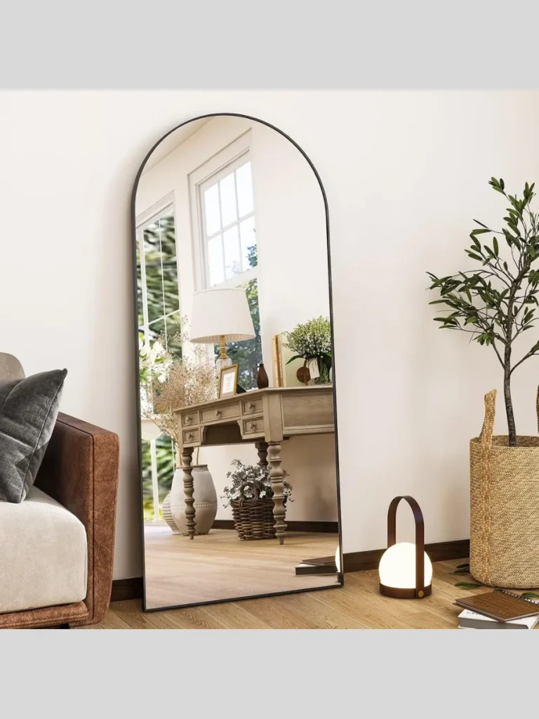 Arched Metal Leaning Dressing Mirrors