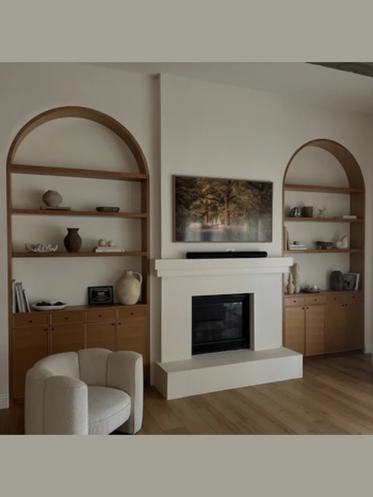 Arched Niche Cabinets for a Soft and Graceful Profile