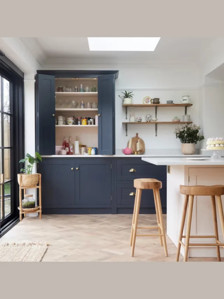 Armoire-Style Integrated Pantry Cabinets