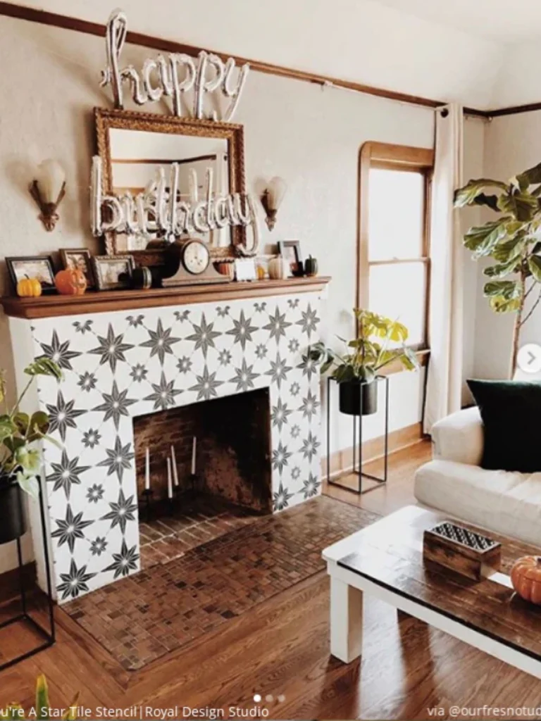 Artistic Stenciled Tile Patterns