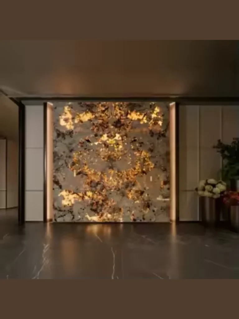 Backlit Translucent Stone For A Luxury Focal Point