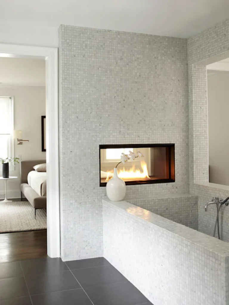 Bathroom Spa Style Wall Hearth
