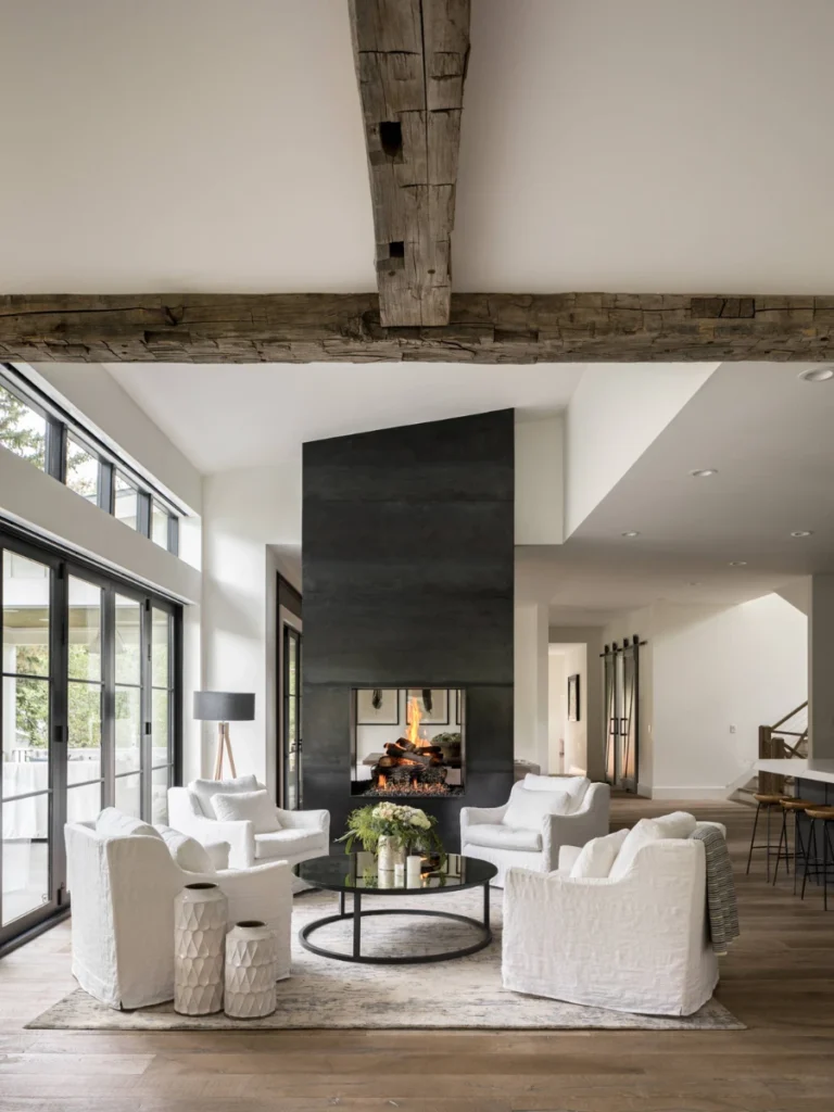 Best Double Sided Fireplace For Room Connection