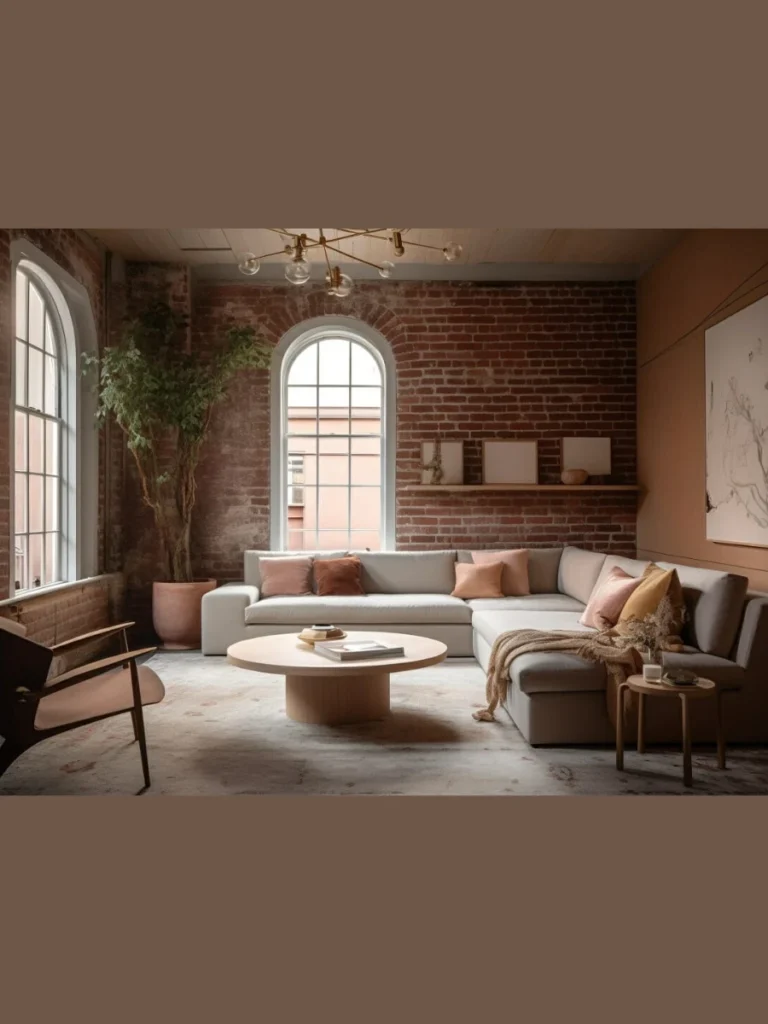 Bold Accent Wall in Earthy Tones