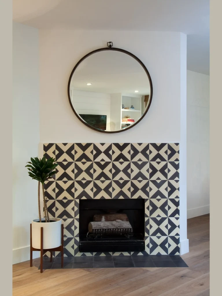 Bold Geometric Cement Tiles for a Graphic Statement