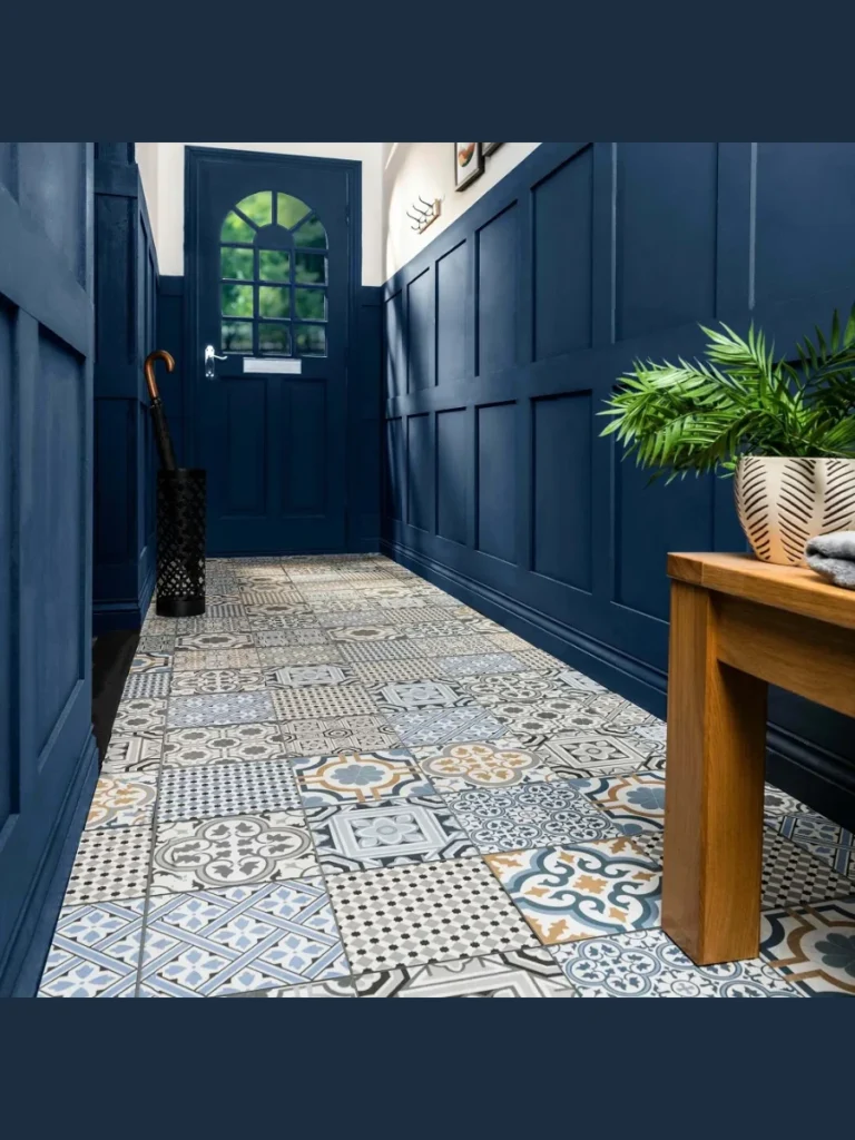 Bold Patterned Floor Tiles for Durability