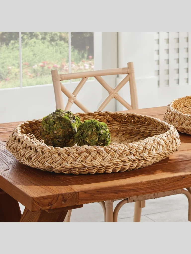 Braided Abaca Fiber Palm Basket Covers