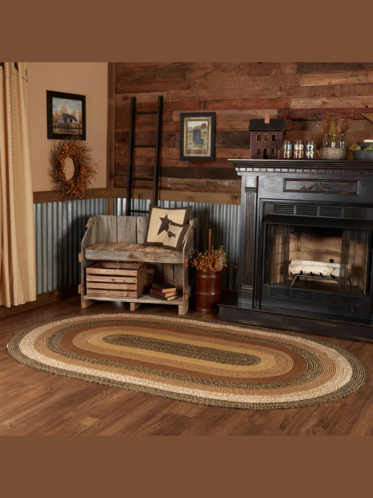 Braided Oval Rug for Country Comfort