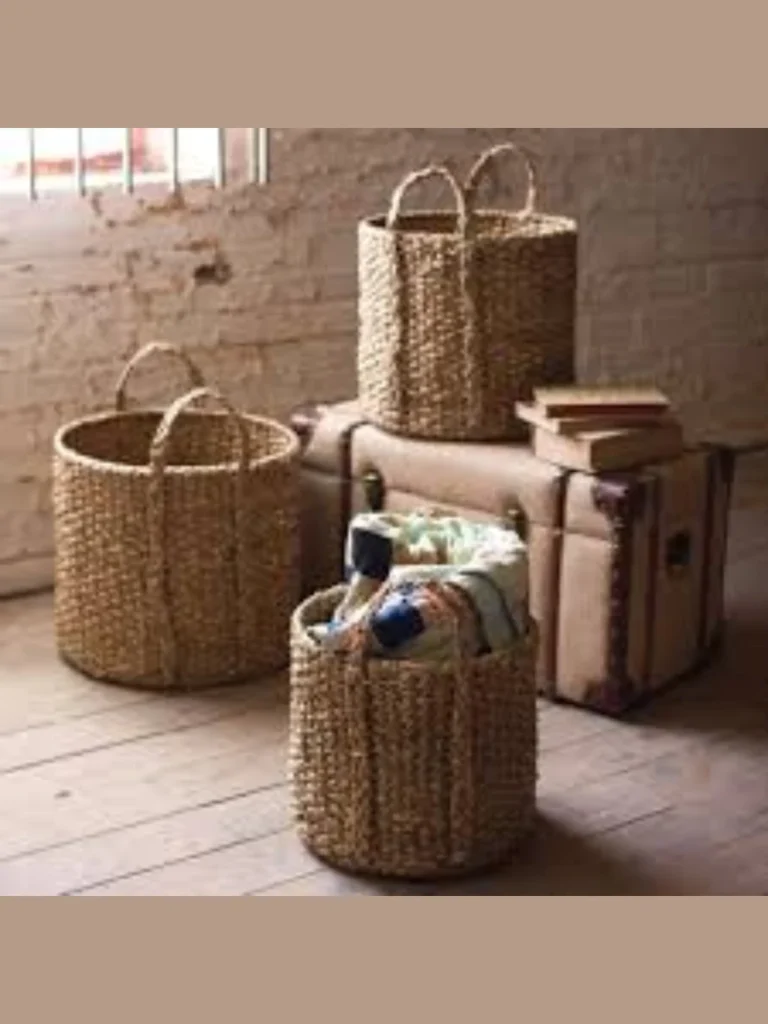 Braided Seagrass Storage Baskets for Cozy Corners