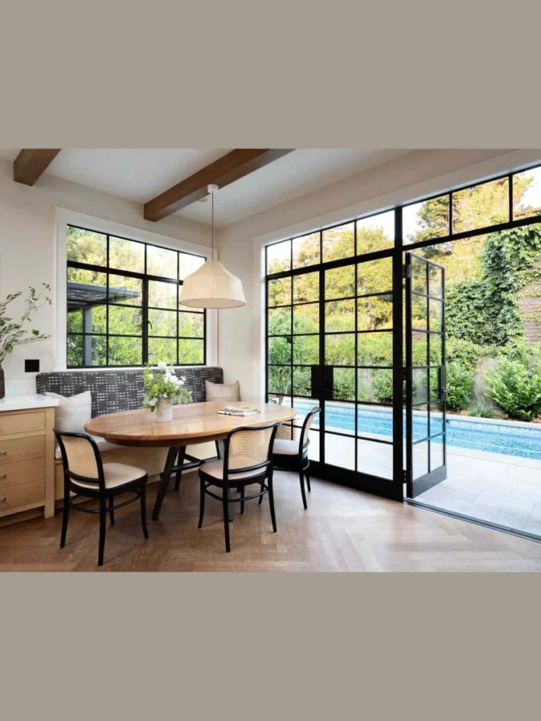 Built In Banquette Seating for Space Optimization