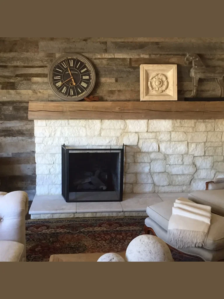 Chunky Reclaimed Timber Mantel Extensions