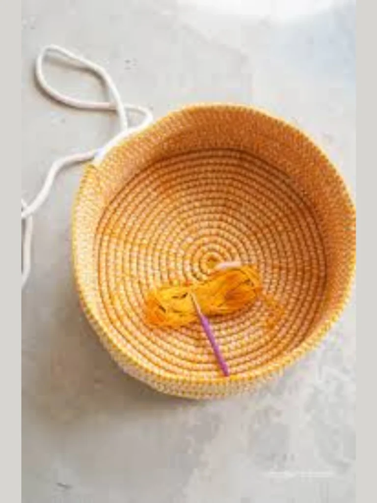 Circular Coiled Jute Utility Crocks