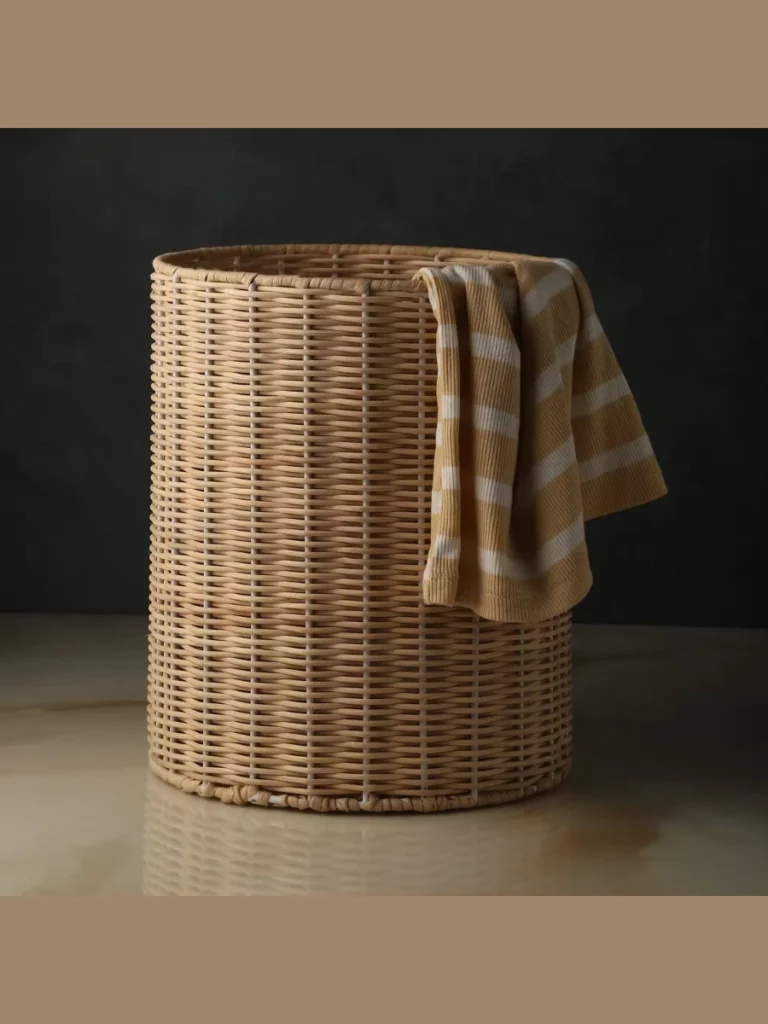 Clarifying Spaces with Woven Rattan Boxes