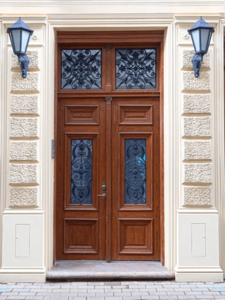 Classic Double Doors for Traditional Symmetrical Homes