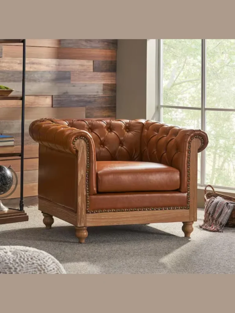 Classic Tufted Chesterfield Club Chairs