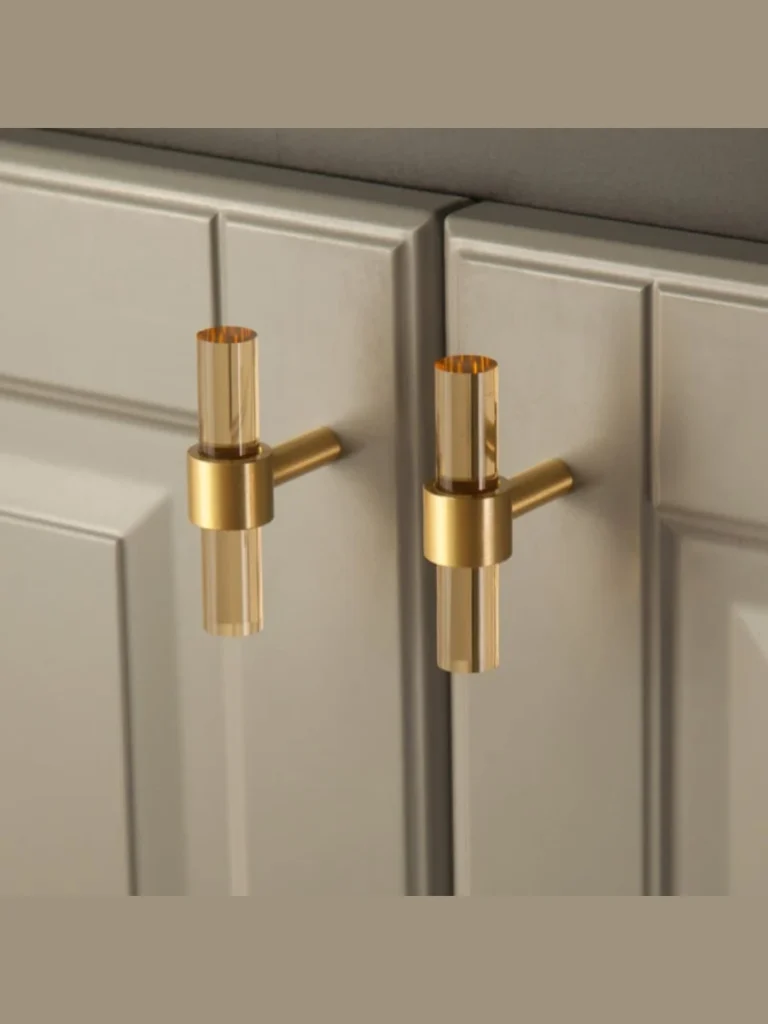 Clear Acrylic and Brass T-Bars