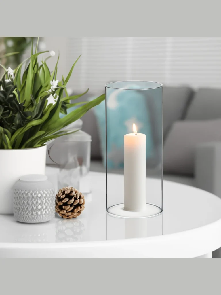 Clear Hand Blown Glass Chimneys