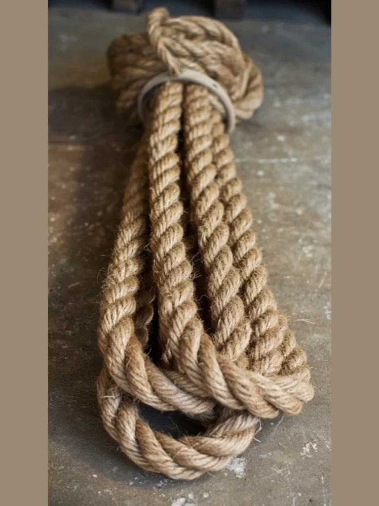 Coarse Tan Jute Rope Sailor Knots