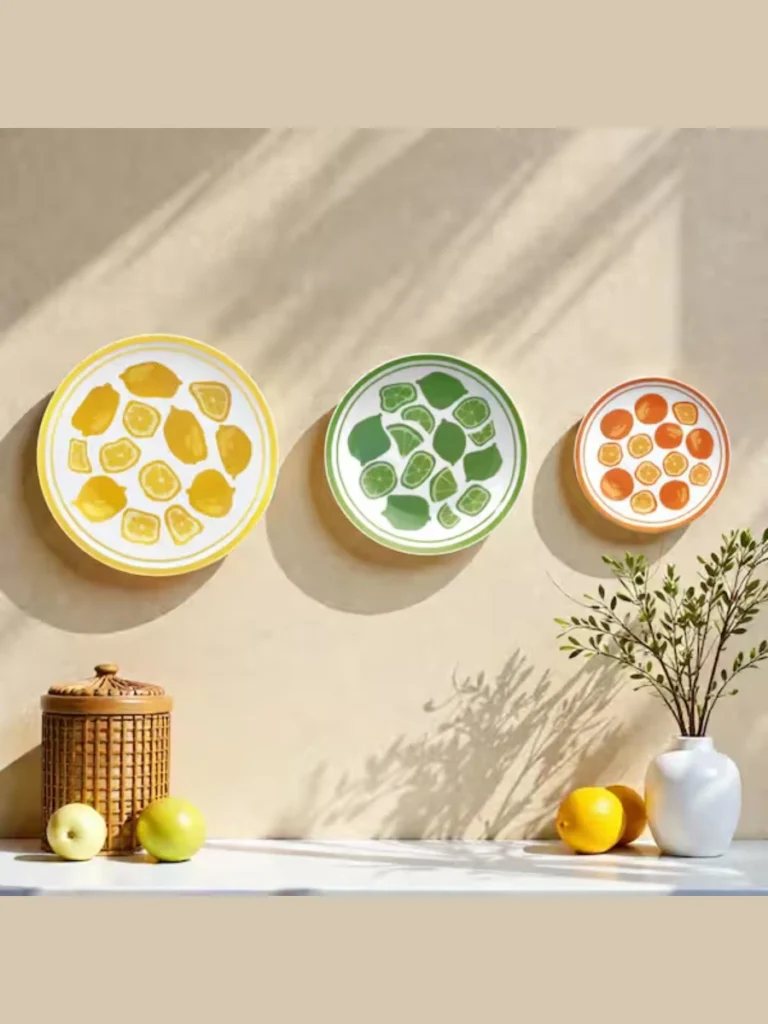 Colorful Ceramic Wall Plates for Mediterranean Flair