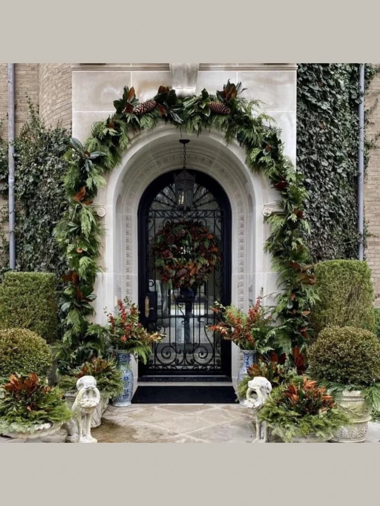 Coordinated Porch Vignettes With Matching Accents