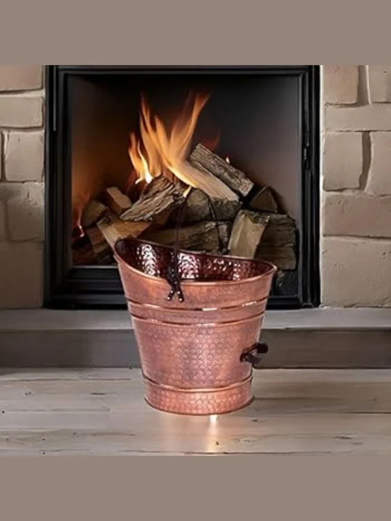 Copper Ash Buckets with Lids