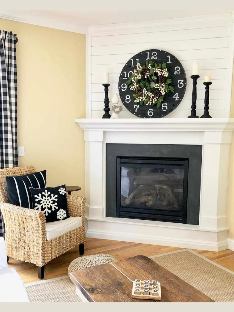 Corner Fireplaces with Asymmetrical Mantels
