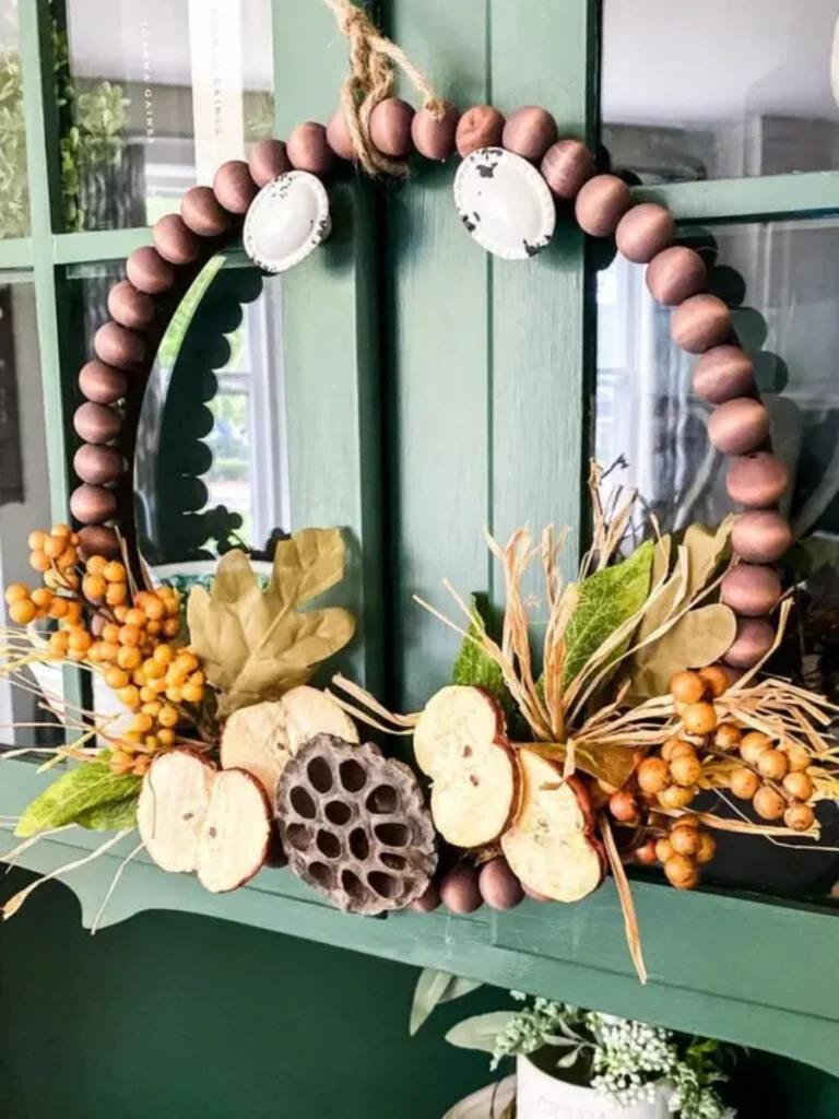 Creating Focus with Wooden Bead Garlands
