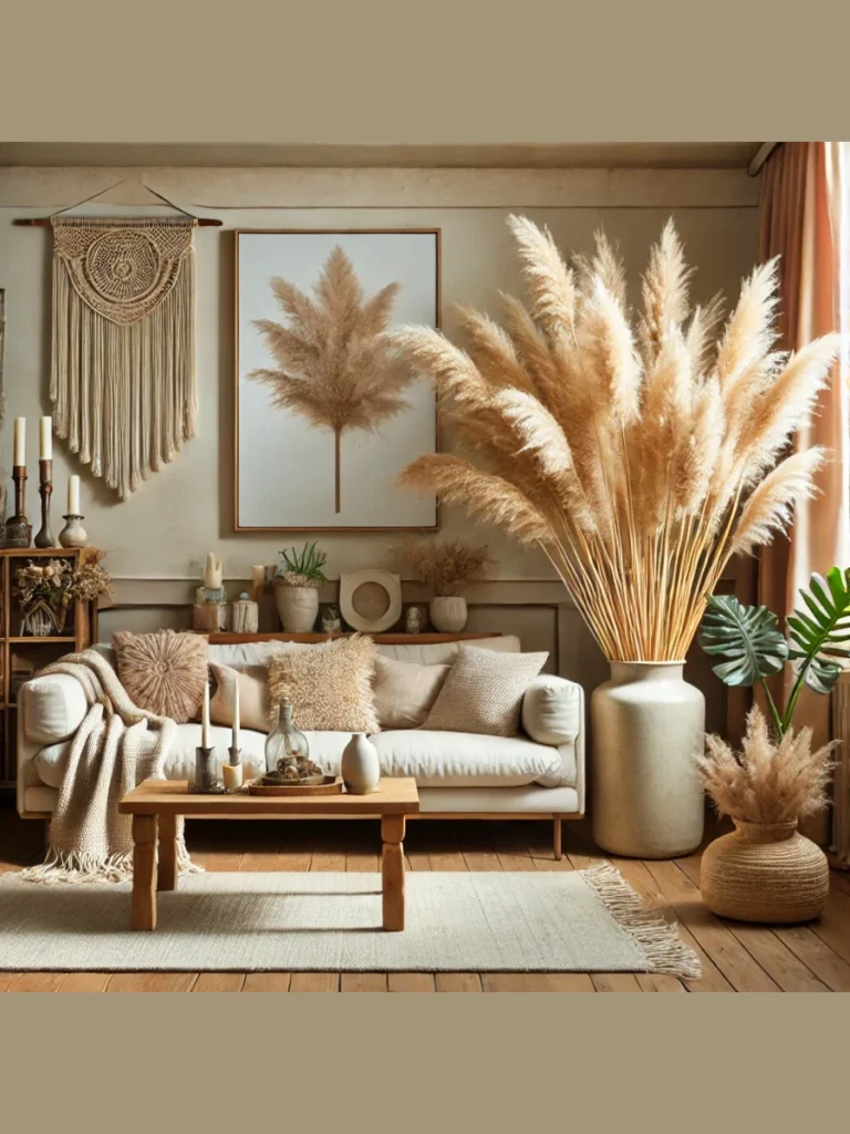 Creating Softness with Dried Pampas Grass