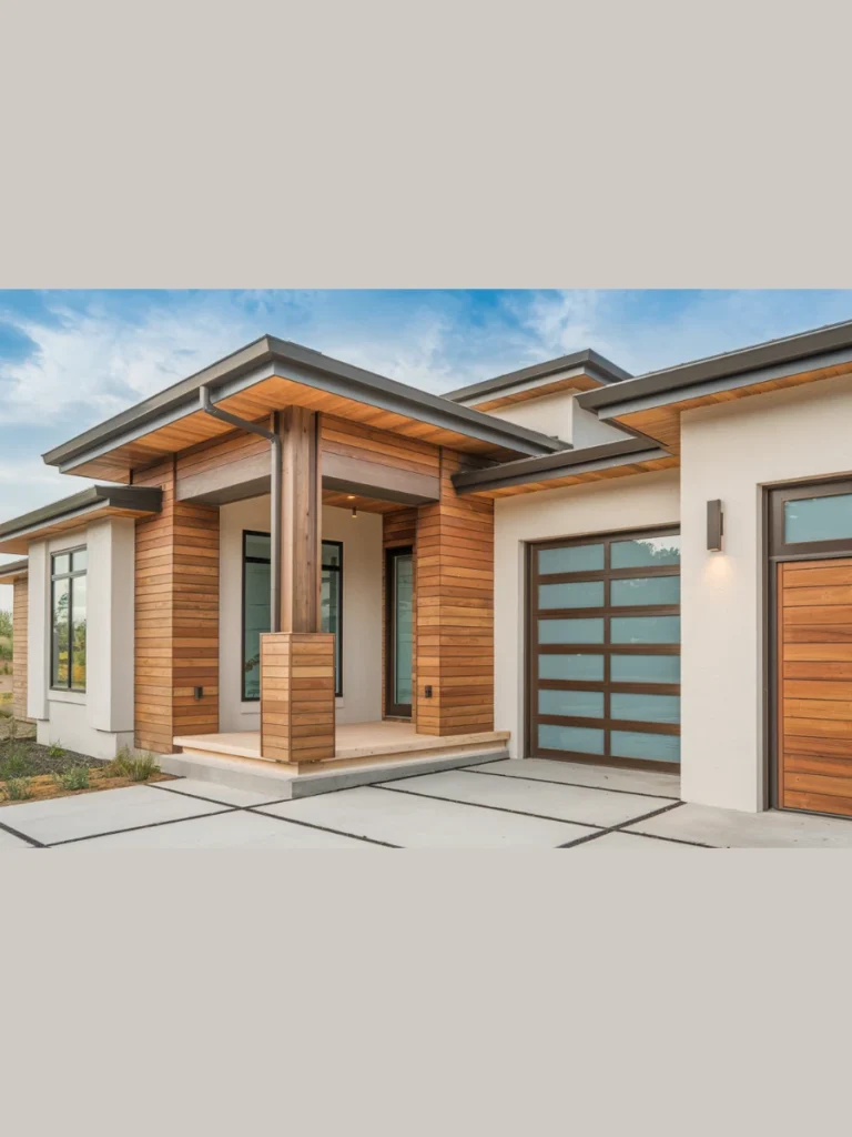 Custom Wood Siding Accents For Warmth
