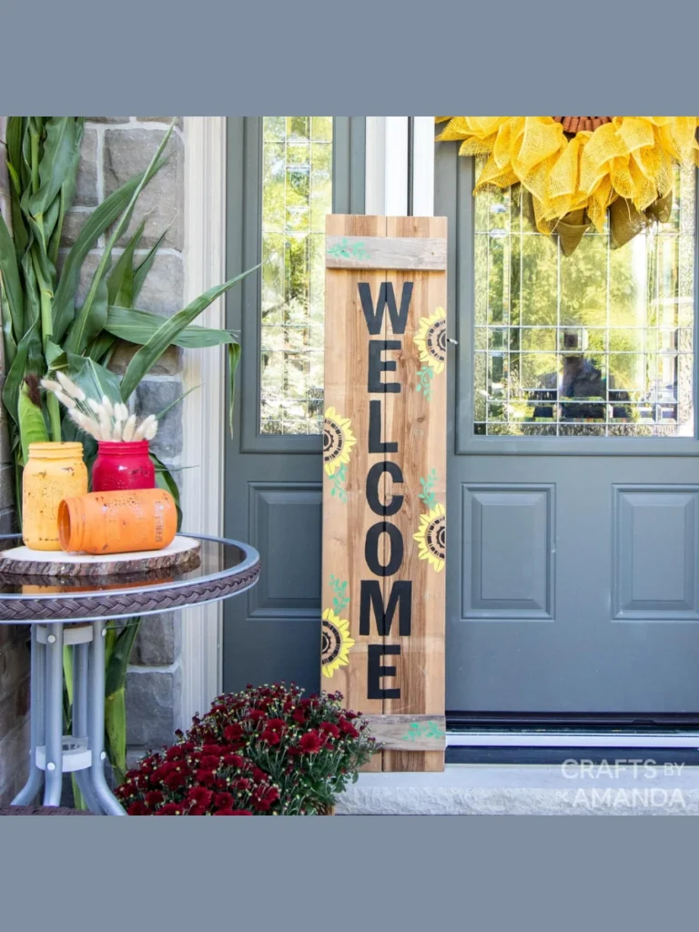 DIY Hand Painted Porch Signs And Welcome Boards