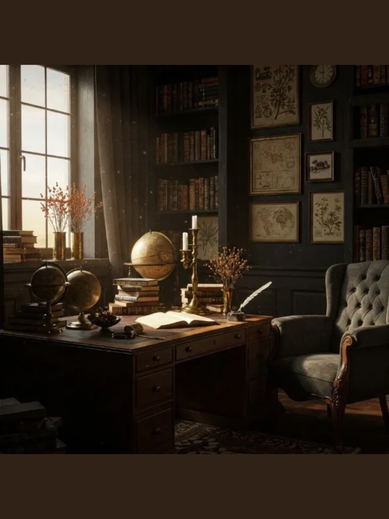 Dark Academia Vintage Study Styles